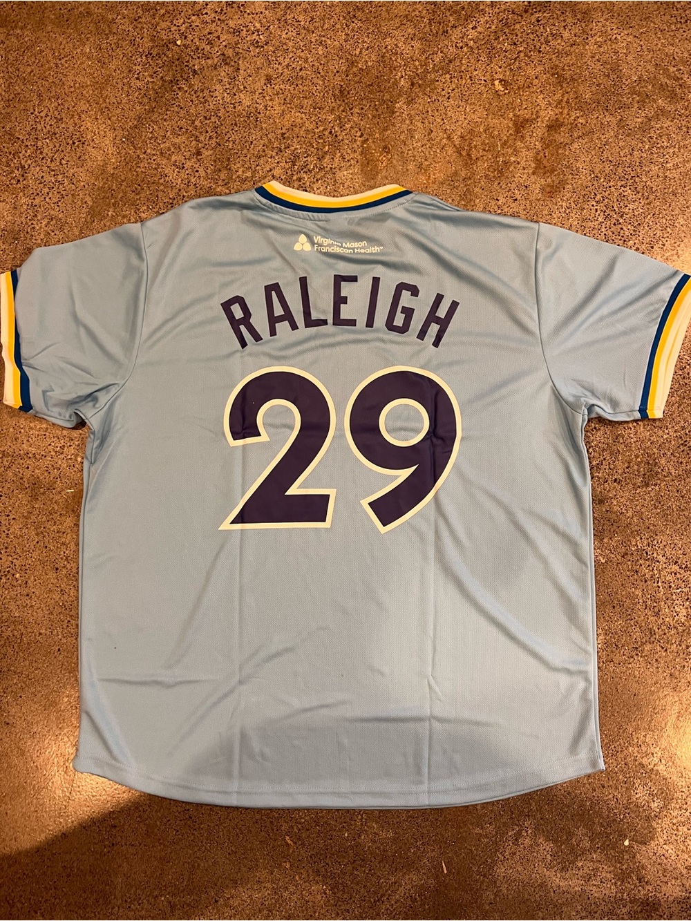 Seattle #29 Light Blue Men's Jersey - Picture 3 of 3